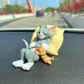 Action Figure Tom & Jerry Ornamen Boneka Kucing Dan Tikus Ukuran 3-5cm Untuk Topper Kue Interior Mobil. 