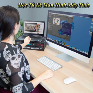 Hộc Tủ Kê Màn Hình Máy Tính VENTILATED DESIGN - WorldMart