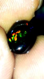 Batu Cincin Kalimaya Black Opal Asli Banten