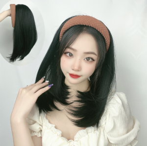 Bando Wig - Wig Bandana Rambut Pendek