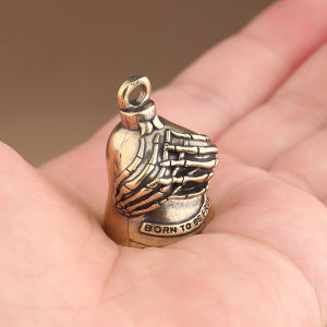 [caichuitan] Guardian Bell Motorcycle Bell For Bikers Women Men W Hanger Biker Bell For Riders Good Luck Riding Bell Spirit Bell Moto