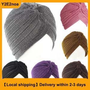 【Local shipping】 Fashion Men Women Stretchable Soft Indian Style Turban Hat Head Wrap Band Cap