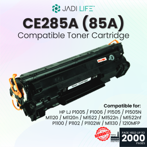 Compatible CE285A (85A) Laser Toner Cartridge For Use In HP LaserJet P1005 / P1006 / P1505 / P1505N / M1120 / M1120n / M1522 / M1522n / M1522nf / P1100 / P1102 / P1102W / M1130 / 1210MFP