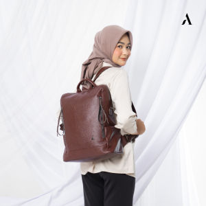 Alona Leather Jakarta - Hania Bag Tas Ransel Wanita Kulit Leather Backpack Kulit Wanita Remaja