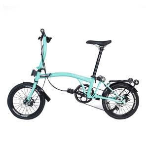 LEKSIKAL SUNRIMOON MINT Basikal Lipat Tiga Trifold Bike 9-speed External Gear