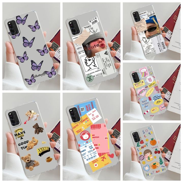 For Vivo V19 Phone Case Clear Soft Silicone TPU Casing Fashion