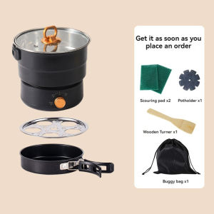 Portable Multi-functional Rice Cooker/Separate Rice Cooker/Fryer Pan/Hot Pot/Steamer/Soup Pot/Travel Rice Cooker