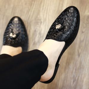 Giầy da nam hở gót trẻ trung da mềm thoáng khí giày sục mùa hè giá rẻ dễ xỏ chân đế cao su chống trơn trượt RUNO G2