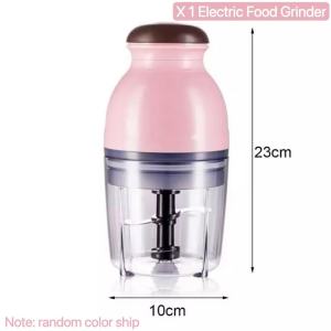 Portable Mini Food Chopper - Baby Food Processor for Infant Meals Snacks & Travel Use Stainless Steel Blades