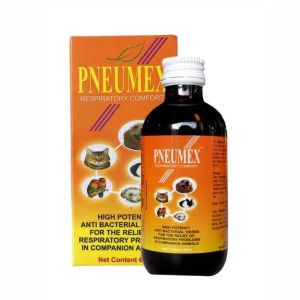 Pneumex Respiratory Comfort Supplement for Pets (60ml) Dog Cough and Cat Flu also Birds Rabbits