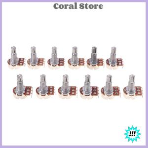 【Coral】💖【HOT SALE】🎈🎈 A500K B500K A250K B250K A50K B50K A25K B25K Potentiometer Splined Small Pot Electric Guitar Bass Effect Amp Tone Volume18mm Shaft Parts
