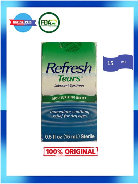 REFRESH TEARS LUBRICANT EYE DROPS, MOISTURIZING RELIEF, 0.5 FL.OZ / 15ML (PACKAGING MAY VARY