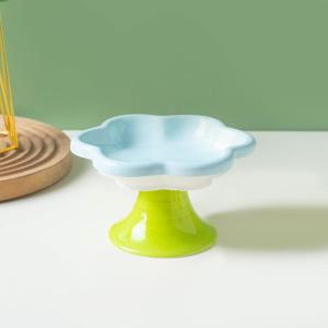 Flower Cat Bowl Cervical Cat Bowl Cat Food Bowl Cat Food Bowl Eating Drinking Water High Feet Protection Cervical Spine