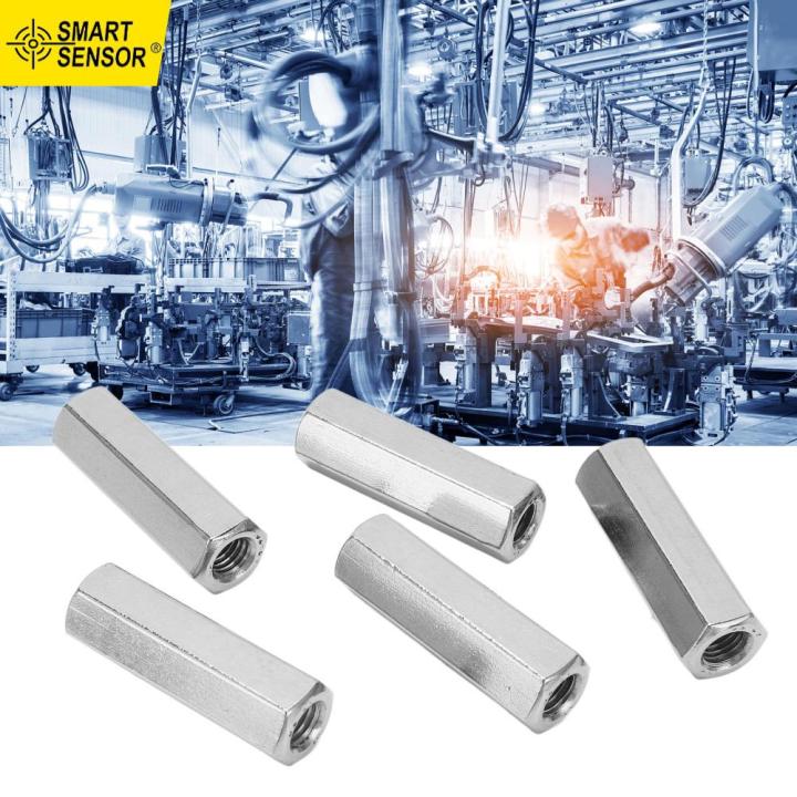 Hex Connection Nut 304 Stainless Steel 5 Pcs Hex Coupling Nuts for ...
