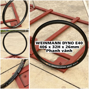 Vành niềng xe đạp Weinmann DYNO E40 20inch 406 (20x1.75/ 2.125) 32 lỗ phanh vành màu đen.