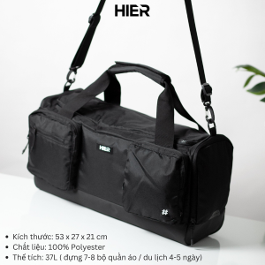 Túi xách du lịch chống nước đựng quần áo có ngăn giày riêng THƯƠNG HIỆU HIER CHÍNH HÃNG đeo vai cầm tay nhiều ngăn