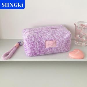 [COD] 🔥🔥🔥SHNGki Trang Điểm Sang Trọng Túi Với Xử Lý Mềm Du Lịch Mỹ Phẩm Lưu Trữ Túi Xách Tay Tình Yêu In Tổ Chức Bút Chì Trường Hợp Dễ Thương Ly Hợp Pouch