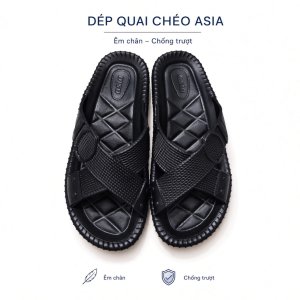 (DME.160) Dép quai ngang ASIA Dép lê nam quai chéo cao cấp mang nhẹ thoải mái êm bền