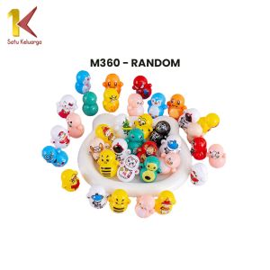 Satu Keluarga Mainan Anak Stress Relief Toy Karakter Kartun M360 Mainan Boneka Goyang Joget Mini
