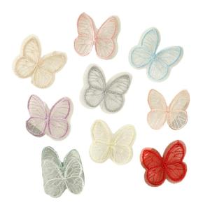 10 Pcs Animal Sew On/Iron On Patches Cartoon Butterfly Embroidered Patches Sewing Patches Applique Patches for Clothes