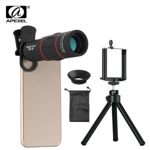 APEXEL 18X Telescope Zoom lens Monocular Mobile Phone camera Lens for iPhone Samsung Smartphones for Camping hunting Sports2026