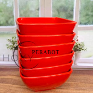 6 PCS MANGKUK PERSEGI 7 INCH MELAMIN TEBAL MANGKUK TERLARIS