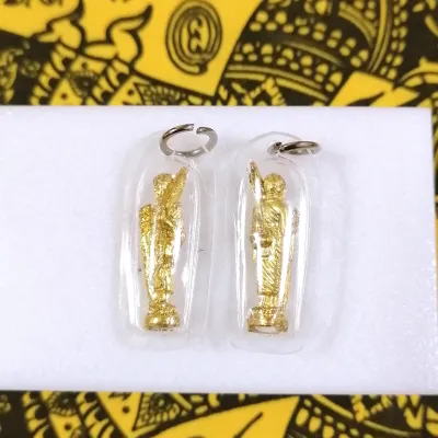 Thai Amulet – Sivali(B)(1.5 x H3.5cm) – Good Karma Safe Travels & Wealthy Fortunes. FREE: Amulet Box & 2pcs Lucky 4D Aikhai Joss-stick