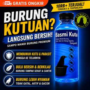 SEMPATI Kututox S Larutan Pembasmi Kutu Untuk Burung Lovebird Murai Kacer Kenari Cucak Pleci Glatik Kolibri Cucak Anis Jalak Perkutut Dll KUTUTOX