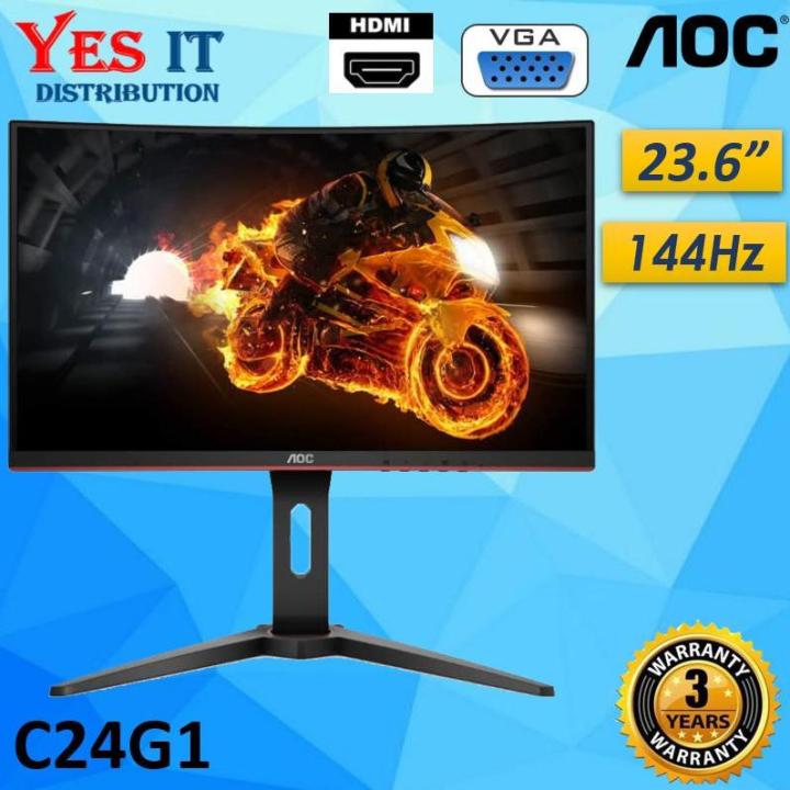 AOC/AGON/23.6型/C24G1/11 144hzモニター Amazon.co.jp: AOC ゲーミング モニター C24G1/11 (23.6インチ