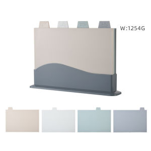 【SKIT SG】4PCS Color Coded Cutting Board Set for Home Use Fruit And Vegetable Slicing Auxiliary Food Multifunctional Plastic Cutting Board Kitchen Chopping Multi Purpose Chopping Cutting Board Cutting Board Set Non-Slip Chopping Board with Stand