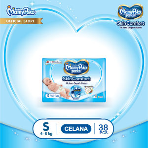 MamyPoko Pants Skin Comfort ukuran S38 (4-8kg)