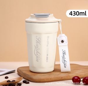 (พร้อมส่งในไทย) แก้วเก็บความเย็น ความจุ 430ml. สแตนเลส 316 แก้วเยติ แก้วเก็บความร้อน แก้วเก็บอุณหภูมิ พกพาสะดวก พร้อมสายคล้องมือ แก้วกาแฟ