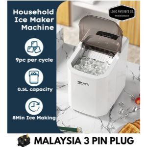 Electric Ice Maker Machine Automatic Commercial Small Fast Ice Cube Making Milk Tea Fruit Juice Business Shop Home Use