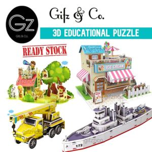 [READY STOCK: BUY 10 FREE 1] 3D Puzzles Learning Education DIY Toys Pretend Play Doll House
