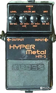 เอฟเฟคกีตาร์มือสอง BOSS HM-3  Hyper Metal Distortion  เกรด AAA พร้อมใช้งาน