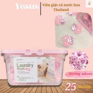 Viên giặt xả quần áo Yesus Laundry Beads Thái Lan sạch khuẩn lưu hương 3 trong 1 18/25/40 viên