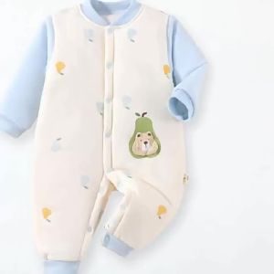 Newborn Childrens Clothing a Autumn Winter Baby Boys and Girls Infant Clothes Baby Romper Childrens Pure Cotton Clothing Jacket