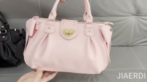 Sweet Bow Lolita Pink Hand Bag Purse Women Harajuku Love Heart Soft Crossbody Bag Lady Kawaii Large Capacity Shoulder Bag Female