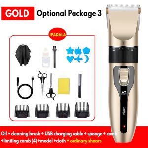 Professional Hair Clippers Rechargeable Haircut Razor Trimmer Cordless For Men with Free Haircut Set