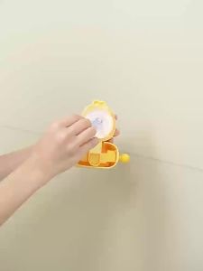Little Yellow Duck Shower Head Holder Suction Cup Baby Bath No-Drill Shower Head Shower Nozzle Storage Rack Technology