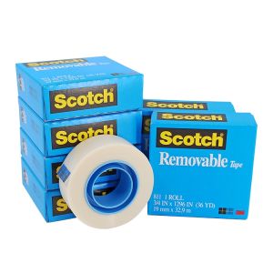 3M 811 Clear Matte Acetate Removable Tape 3/4*36 yards