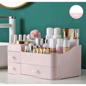 Large Capacity Make Up Organizer Cosmetic Storage Box Skin Care Dressing Table Beauty Case