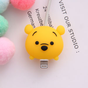 [Mua 5 Tặng 1] Vỏ cuộn quấn dây cáp bảo vệ dây nút bảo vệ dây cáp bảo vệ cáp hoạt hình tương thích cho iPhone/Cáp sạc Android