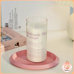 THUMBS UP แก้วกาแฟ ทนความร้อน แก้วใส่ นม น้ํา ขนาด 400ml มินิมอล หรือใช้ประกอบฉากถ่ายรูปสวยๆ Glass Cup