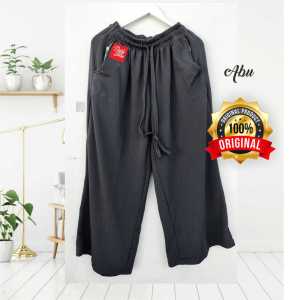 PREMIUM Big SIZE KULOT 6XL 100kg Celana wanita POlOS SUPER Besar-Bahan crep tebal anti Lecek