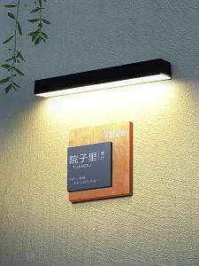 Outdoor Solar Powered Wall Lights  Strip Simple Light Waterproof Touch Adjustrment Wall Lamp Villa Fence Garden DecorFast shipping