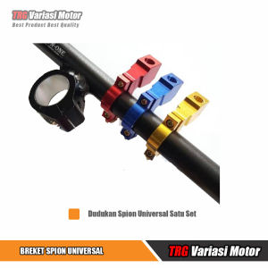 Breket Spion & Dudukan Spion Universal CNC TRG Satu Set Untuk Motor Beat Street Scoopy Vixion Dll