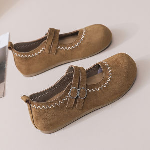 Free Shipping 2026 New Spring And Autumn Retro WomenS Shoes Thick-Soled With A Wrapped Heel Casual Flats WomenS Single-Strap Shallow-Toe Design