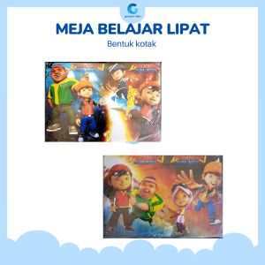 Meja Belajar Anak Lipat Kotak - Pilih Multifungsi Portable Karakter Kartun