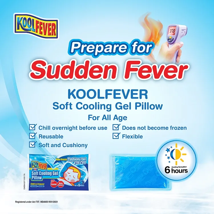 Kool fever gel best sale pillow